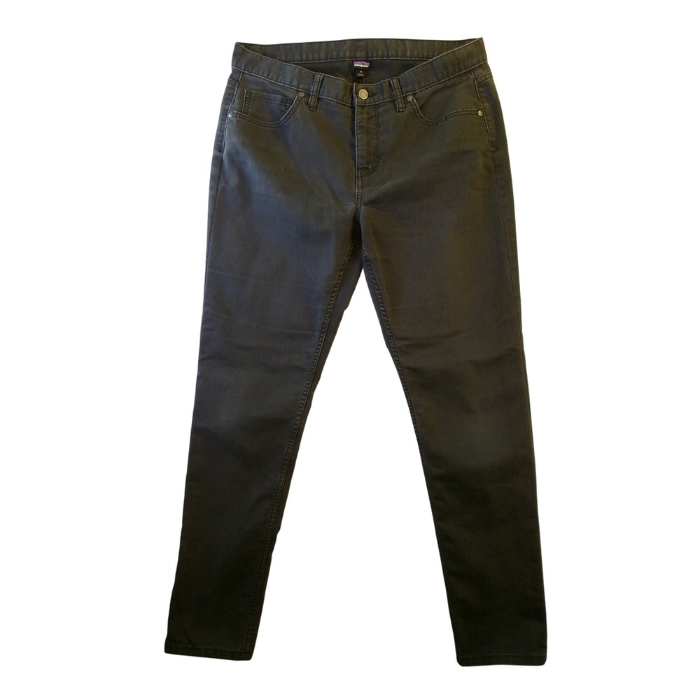 Patagonia Womens 12 Performance Twill Jeans Black Slim Straight‎